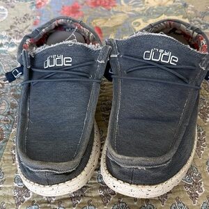 Hey Dude Men’s Slip-On Shoes in Slate Blue with Cream Soles